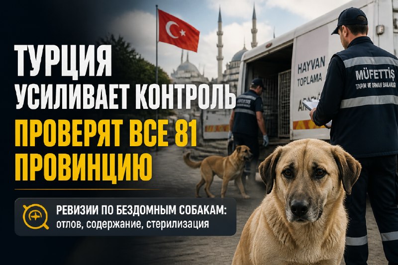 Турция начинает ревизии по бездомным собакам