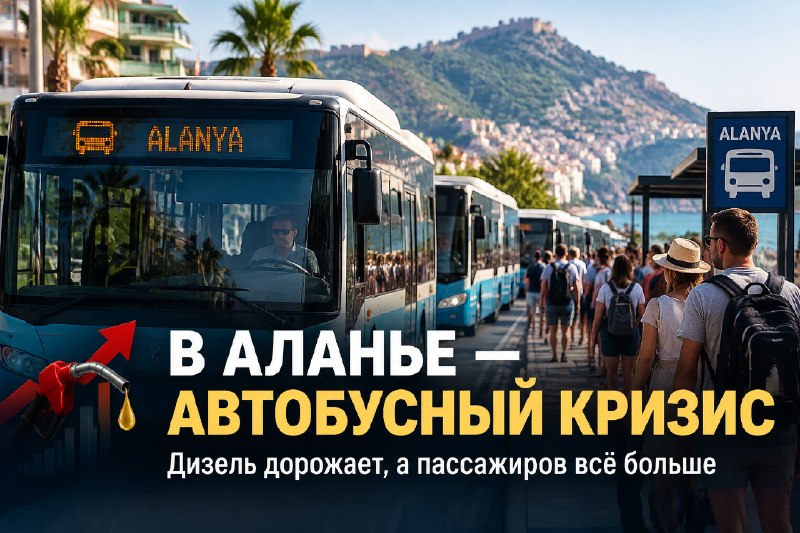 Автобусный коллапс в Аланье: дизель дорожает