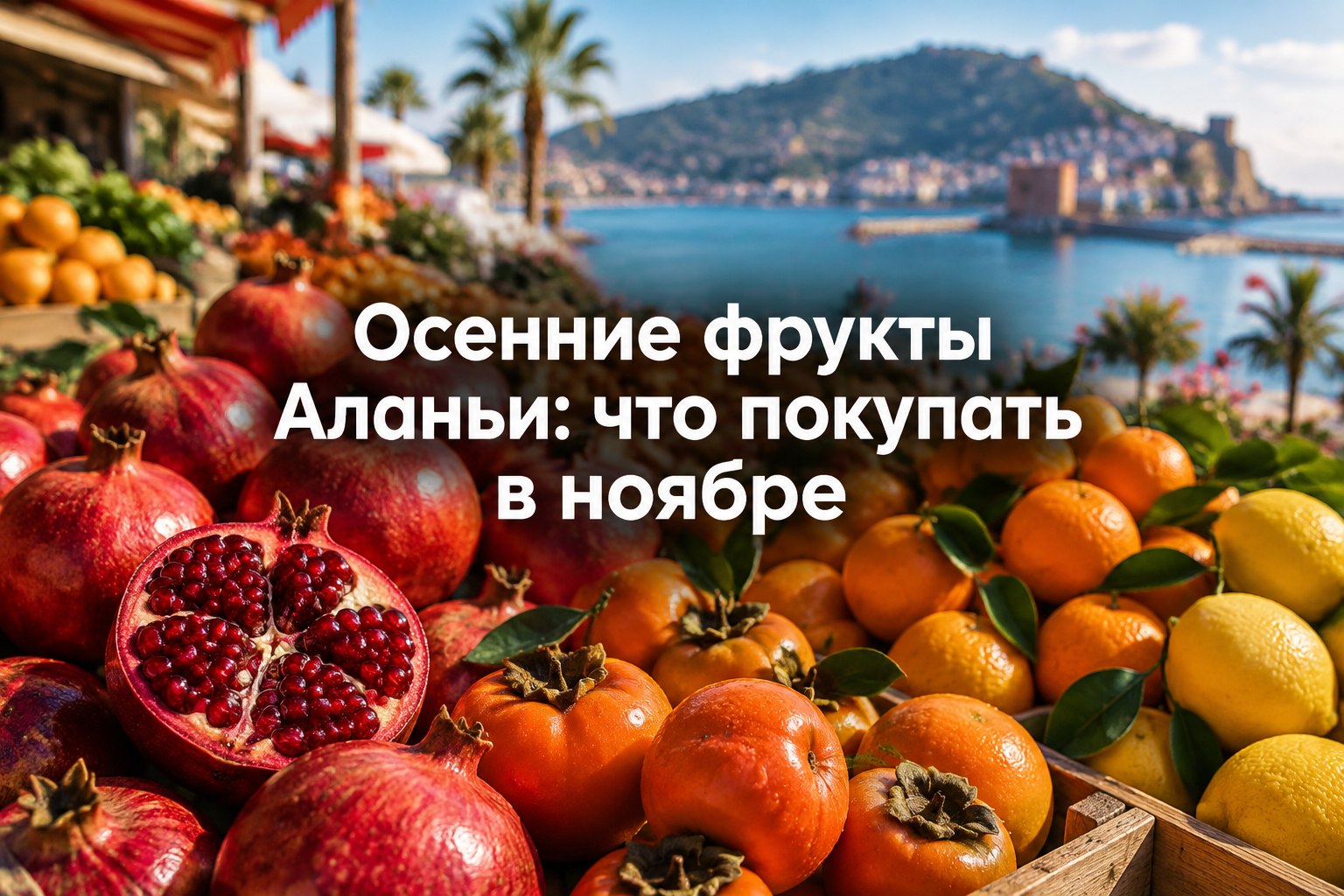 Осенние фрукты Аланьи: что покупать в ноябре