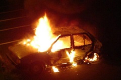 За сутки в Белгородской области сгорели два автомобиля