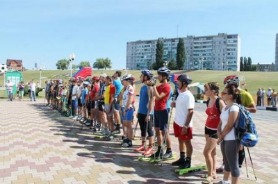 Впервые в Губкине состоялись соревнования по лыжероллерному спорту