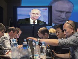 Песков назвал дату проведения прямой линии Путина с россиянами