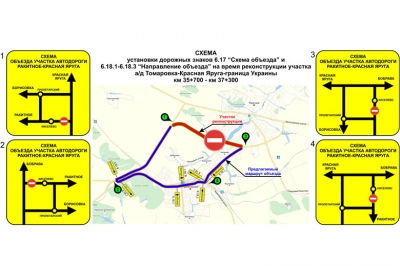 Дорога Томаровка – Красная Яруга – граница Украины будет перекрыта