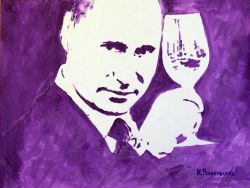 Путину привезут его портрет, написанный грудью